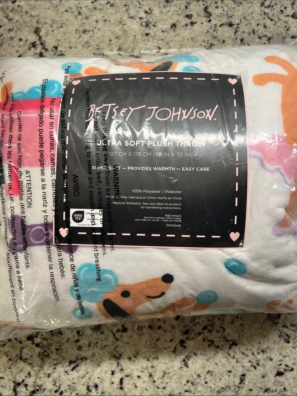 Betsey Johnson soft blanket